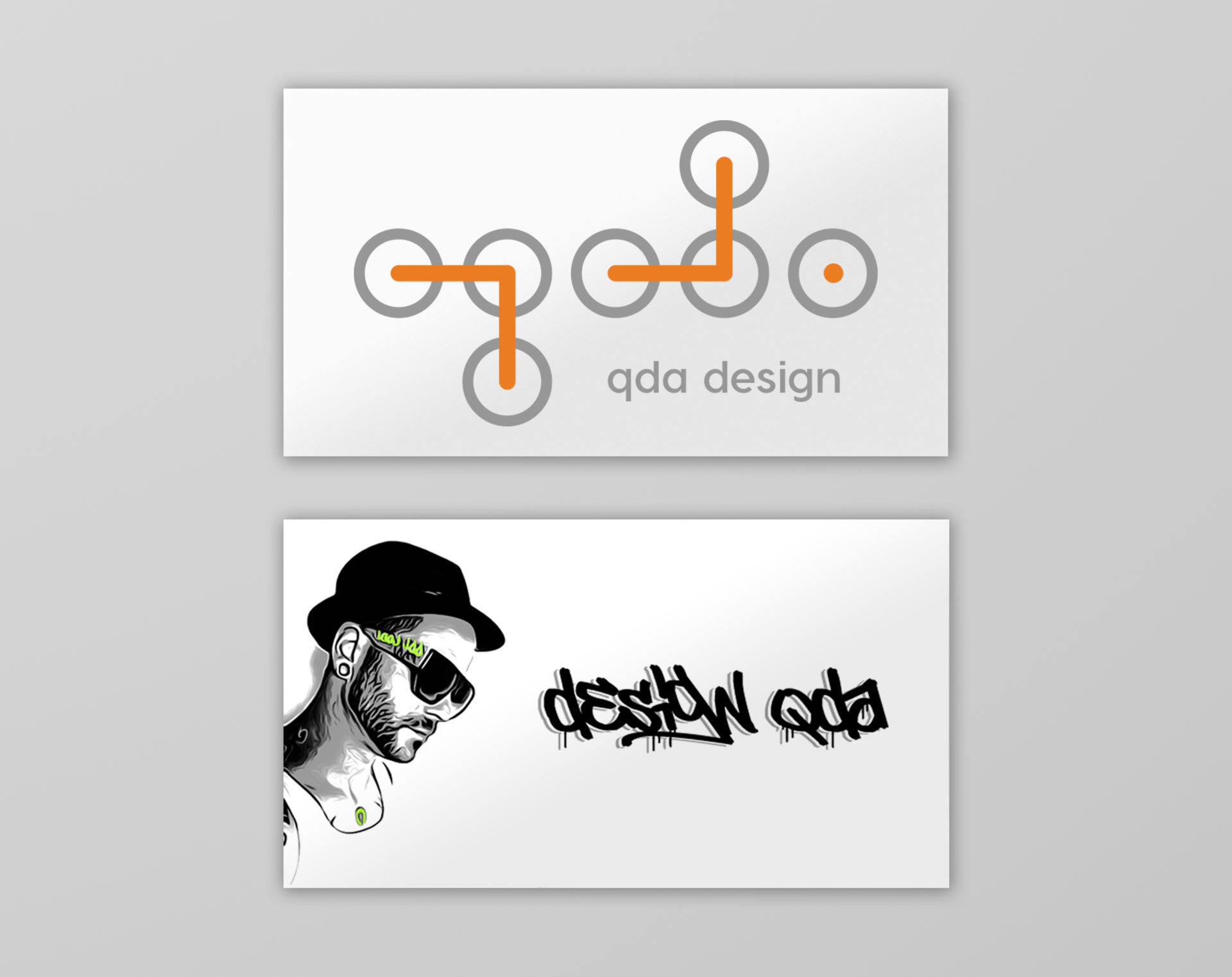 qda design logo frühere versionen visitenkarte