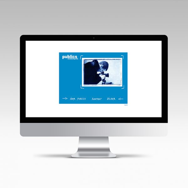 qda design portfolio: referenz: webseite von publics werbefotografie