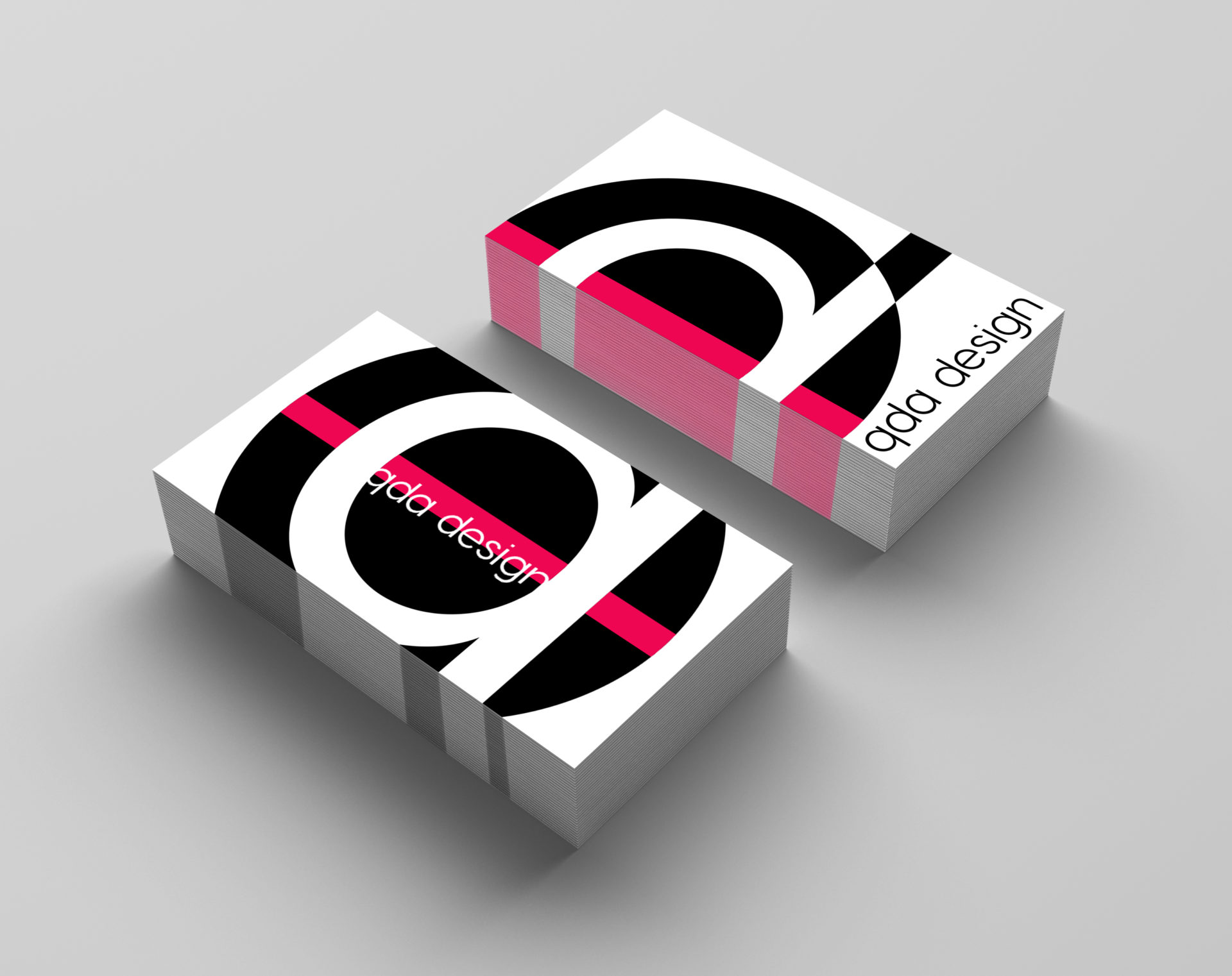 qda design visitenkarte mit logo qda design