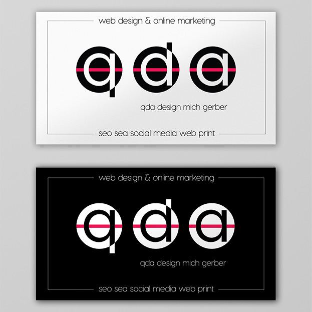 qda design logo / visitenkarte qda